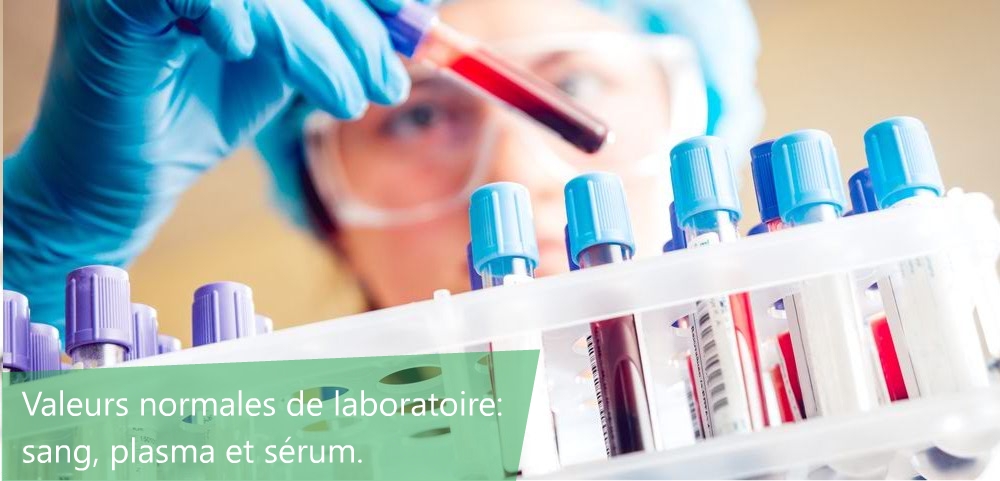 valeurs usuelles sang